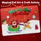 Christmas Crafts Gifts for Kids: Foil Art Christmas Holiday Crafts for Kids Stocking Stuffers Foil Art & Craft Supplies for 4 5 6 7 8 9 10 Girls Boys Party Activity Kits Fun Christmas Toys Gifts